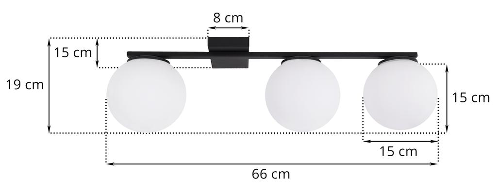 ALTA WHITE CEILING LAMP 3-BULB E14