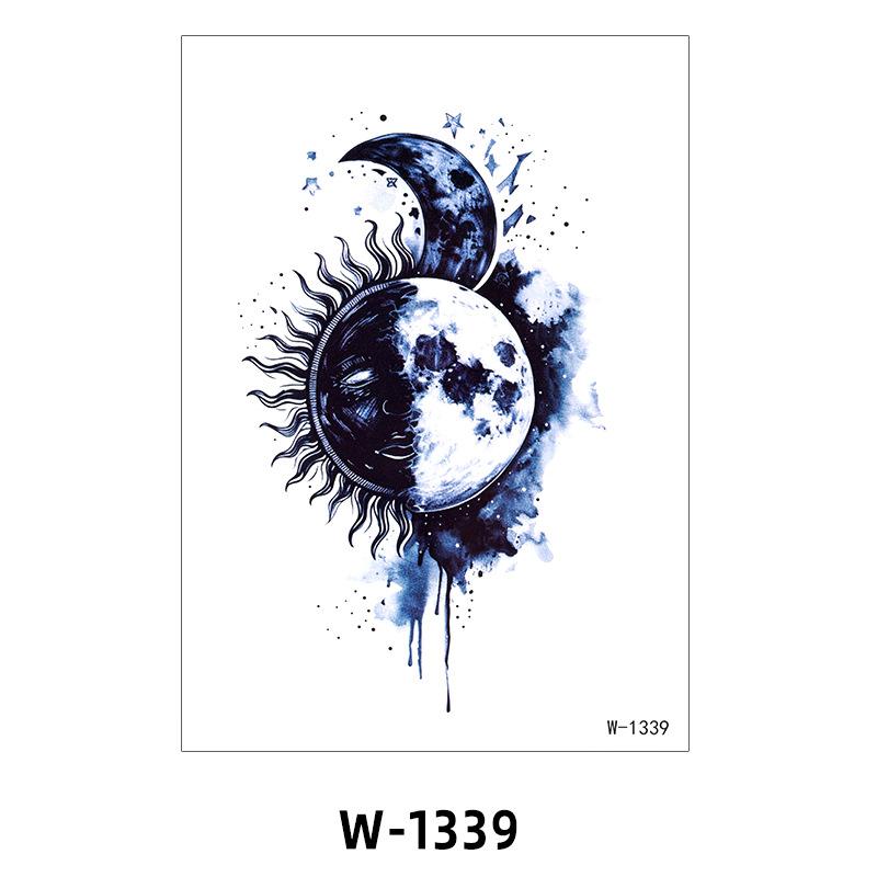 Tattoo Sticker Half Arm Waterproof Long-Lasting Disposable Tattoo Male And Female Flower Arm Tattoo Sticker