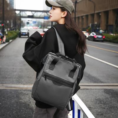 Casual Men'S Shoulder School Bag Women'S Clip College Student Backpack Men'S Large Capacity Travel Bag Computer Bag