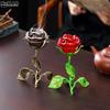 1* Incense Burner Crafts Rose Aromatherapy Burner Study Room Backflow Sandalwood Incense Holder Home Decor Valentine's Day Gift