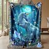 Mermaid and Unicorn Theme blanket Lightweight Warm Flannel Blanket Decorative Throw Blanket for Home Decoration