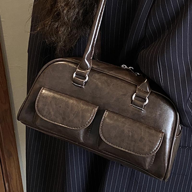 Autumn New Niche Simple Armpit Bag High Value Multi-pocket Casual Shoulder Women's Bag