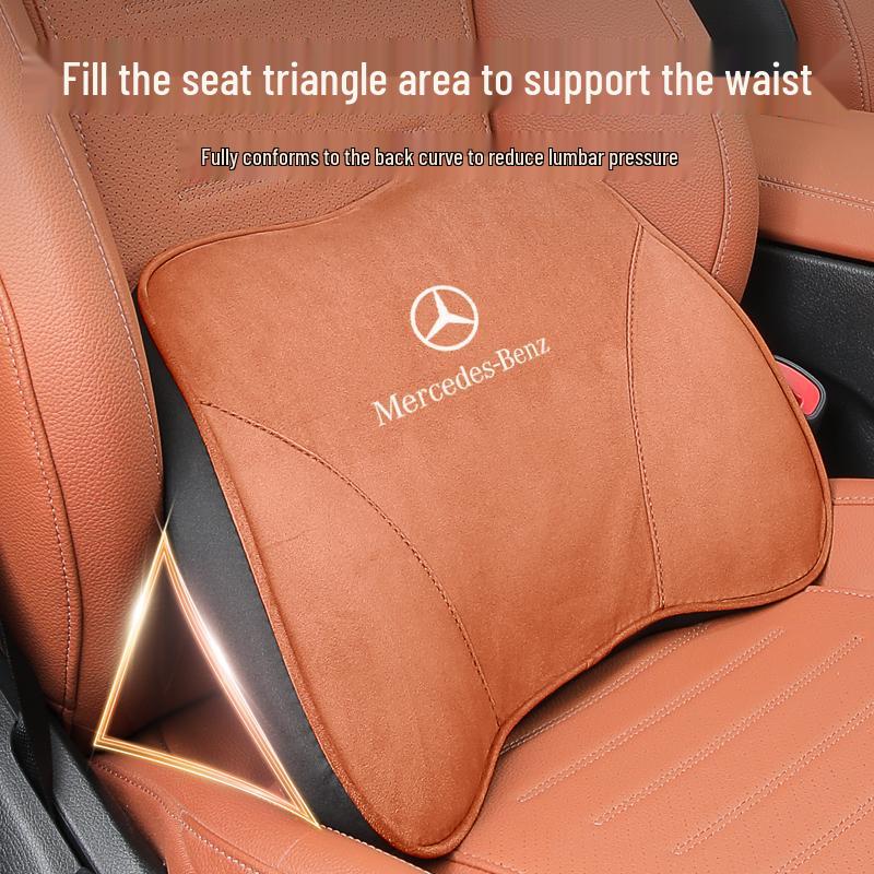Neck Pillow & Backrest Set for Mercedes-Benz GLC/GLCL/C-Class Headrests – Car Interior Use