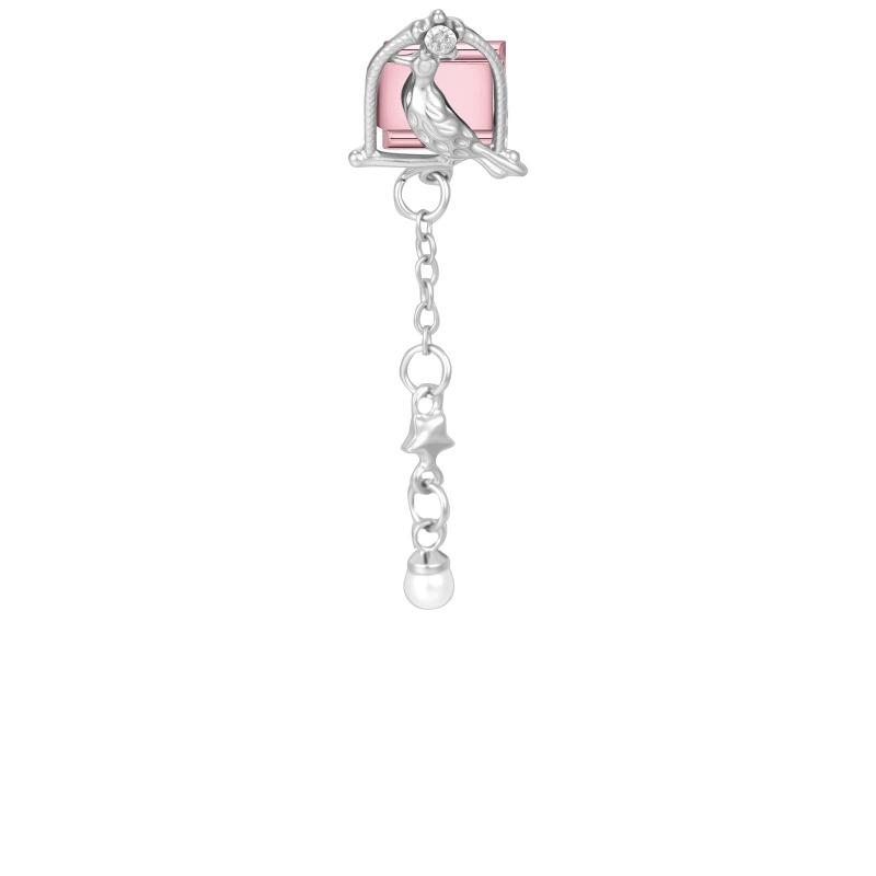 Cute Bow Knot Heart Moon Butterfly Star Candy Flower Italian Charm Links Fit 9MM Stainless Steel Bracelet Girls' DIY Making Gift
