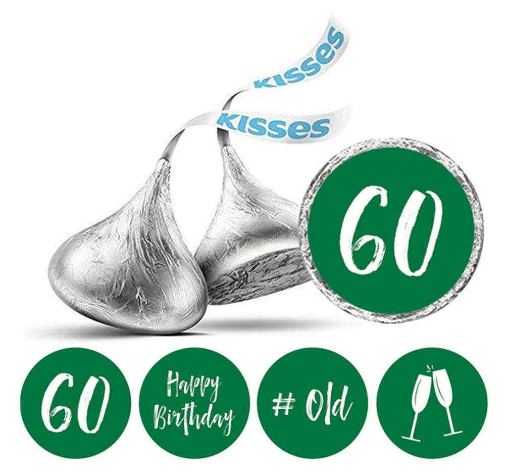 Darling Souvenir Chocolate Labels 60th Birthday Stickers Pack of 190 Pcs Party Favor