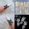  3D Silicone Nail Art Template Carving Curved Lily Flower Transparent Nail Art Decor DIY Nail Art Mold