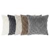 Color Stripe Solid Plush Pillowcase Cushion Cover Bedroon Fashion Decorations