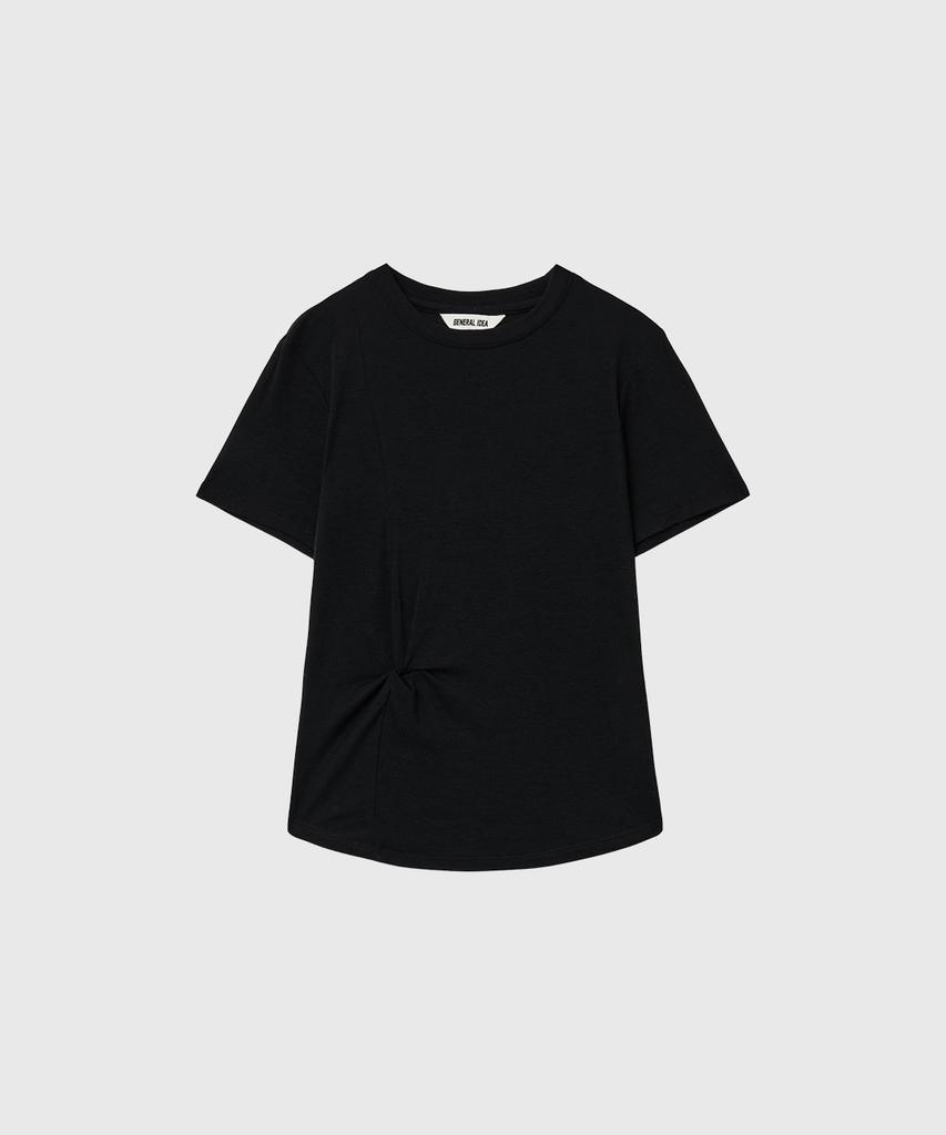 GENERALIDEA Acetate Twist Short Sleeve T-Shirt [Black] / Gf2Lts520