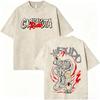Camisetas Vintage Lavadas De Anime Gachiakuta Rudo Zanka Enjin Para Hombre Y Mujer, Camiseta Oversize De Manga, Ropa Urb 2075
