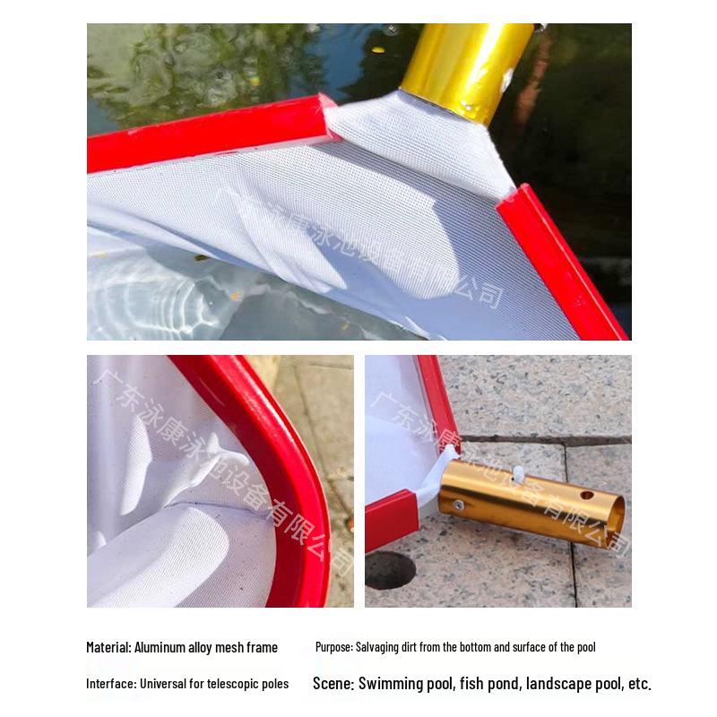 Aluminum Pool Skimmer with Deep Net for Water and Fish Ponds