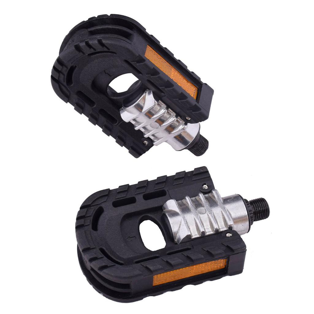 Pedali Pieghevoli Antiscivolo In Lega Di Alluminio Per Mountain Bike, 1 Paio, Universali, Nero