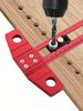 2 In1 Drilling Positioning Scoring Ruler Woodworking Aluminum Scriber Marking T Square Dowelling Jig with 6/10mm Drill Sleeve