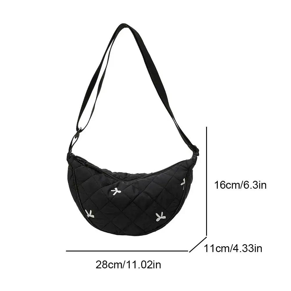 Stylish Dumpling Bag Adjustable Strap Fashi Hobo Sling Pack Trendy Half Mo Bag Outdoor Travel Bag Men & Women