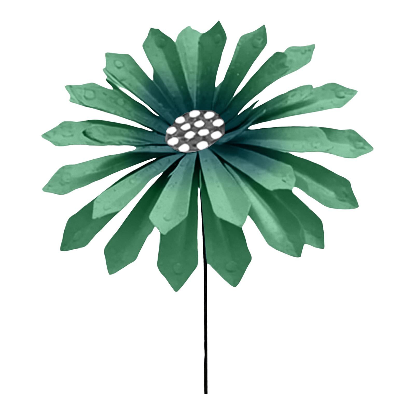 

Metal Garden Stake Decorative Flower Yard Art Outdoor Lawn Ornament for Garden Patio Landscape Decoration with Durable Construction One Size зелёный