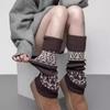 1Pair Women Autumn Winter Legwarmers Socks Retro Knitted Kneepad Leg Warmer Female Girls Pile Heap Socks Outdoor Warm Socks