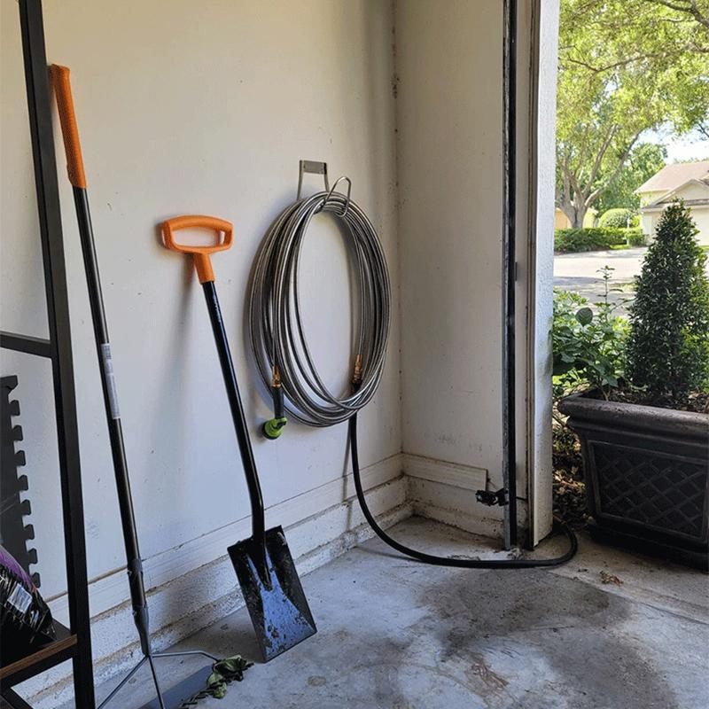 Metal Garden Hose Holder, Water Hose Hanger Wall Mount, Heavy Duty Hose Holder
