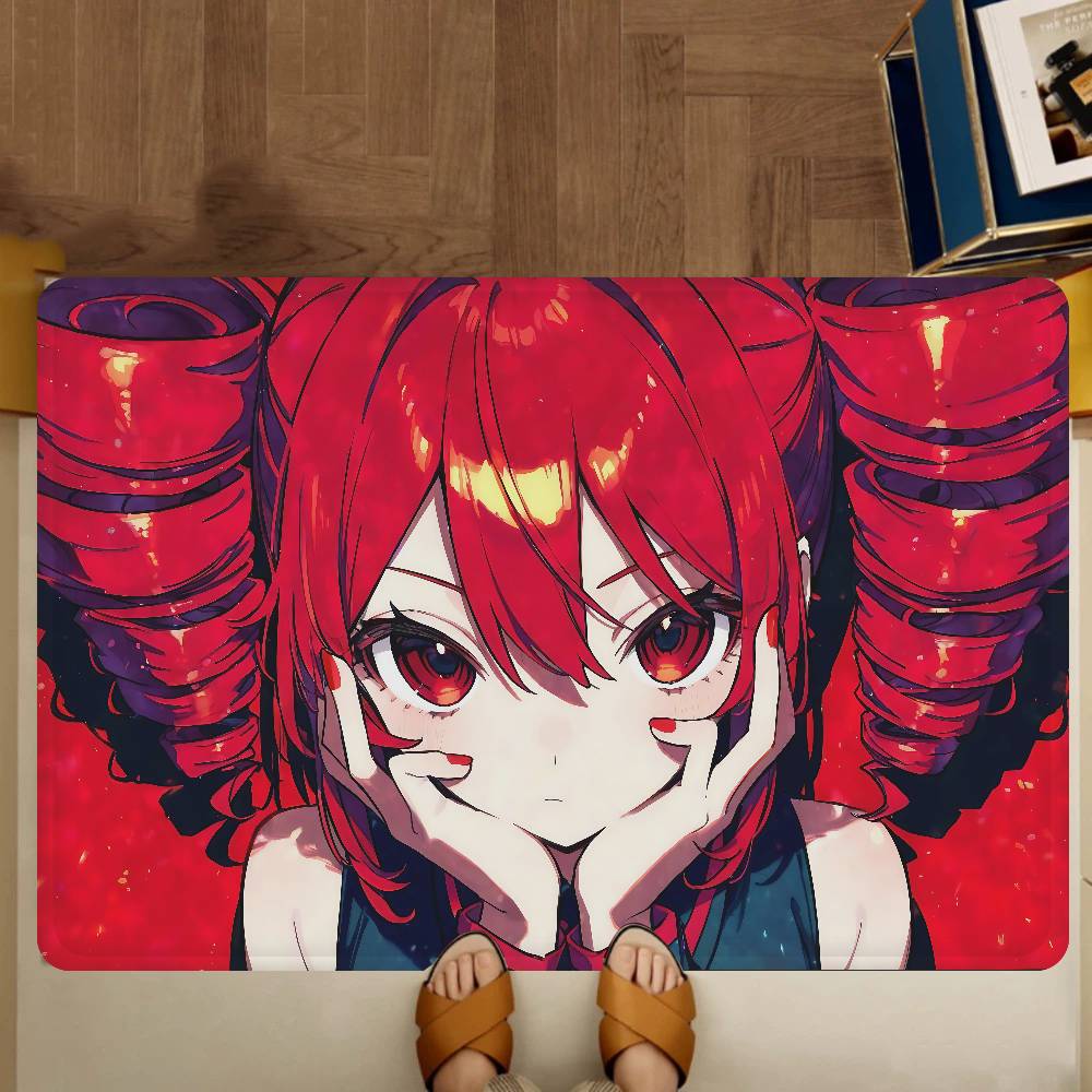 Vocaloid Teto Singer girl Floor Mat Rectangle Anti-slip Home Soft Badmat Front Door Indoor Outdoor Mat Hotel Decor Mat