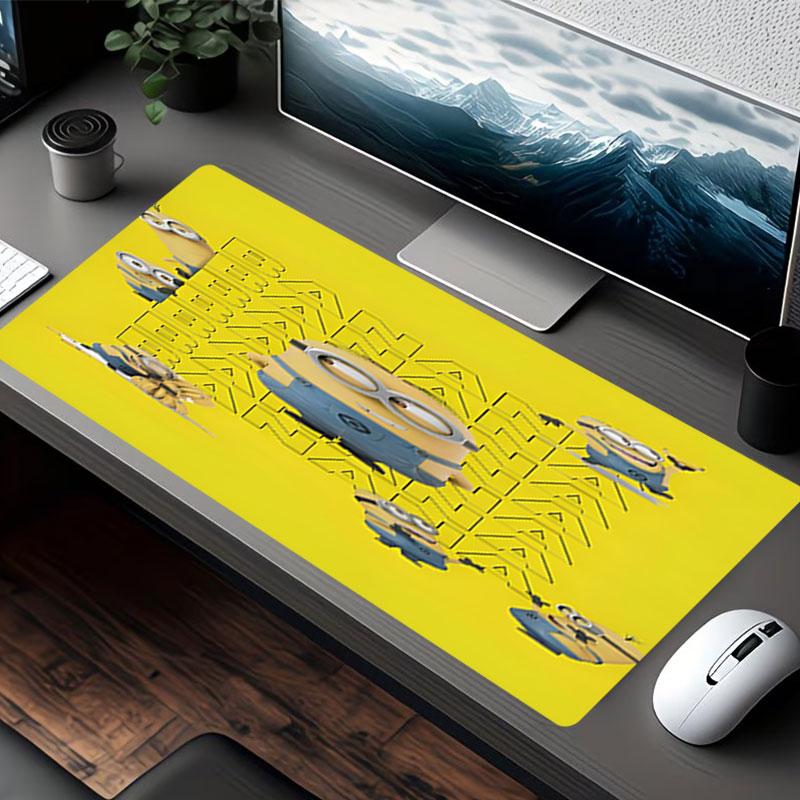 Minions Print Mouse Pad, for Keyboard Pad Laptop PC Mat for Office Home Use, Desk Decor, Perfect Birthday Gift for Gamers
