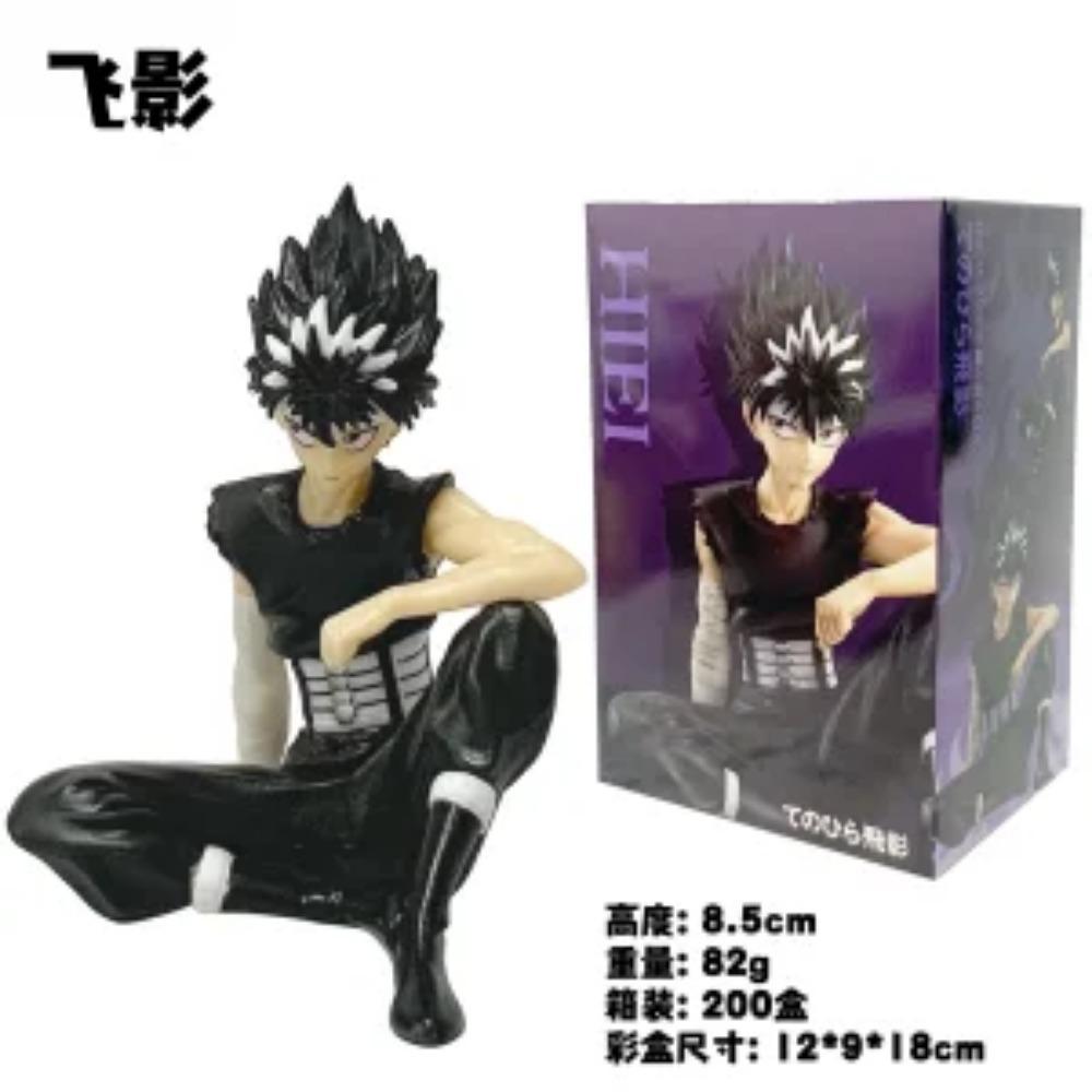 10CM Anime Yu Yu Hakusho Youko Kurama Hiei  Figure Kurama Urameshi Yusuke Noodle Stopper Figure Model Toy Doll Aciton Figure