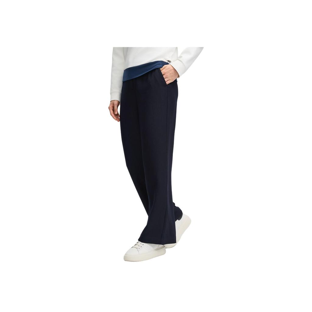 FILA Loose Comfortable Versatile Knitted Wide-Leg Casual Pants Women bottoms Sky-Blue F11W514803FNV