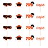 Cake School Graduation Decor With Colorful Paper Flags For Party Prop Venue