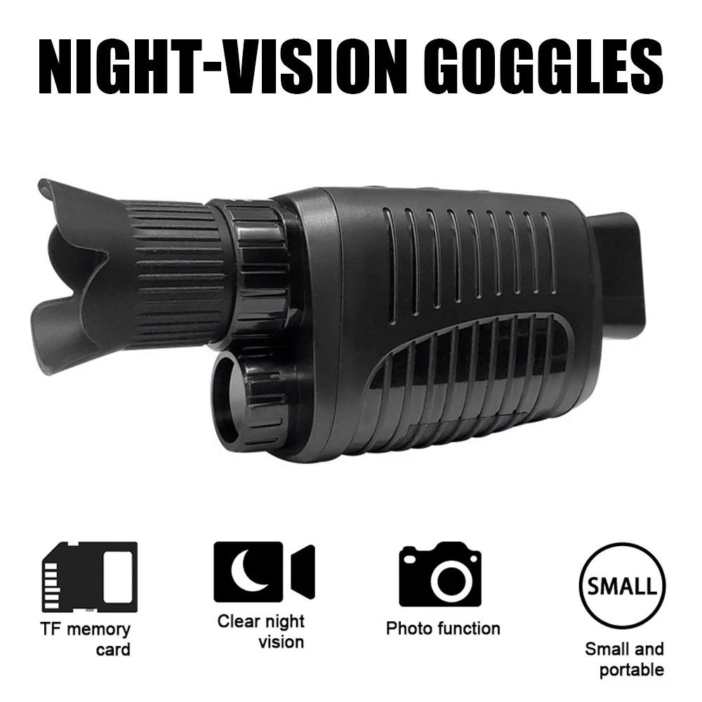 1080P HD Infrared Night Vision Device Dual Use Monocular Camera Digital Telescope Monocular Outdoor Hiking Portable Telescope with 64GB Card