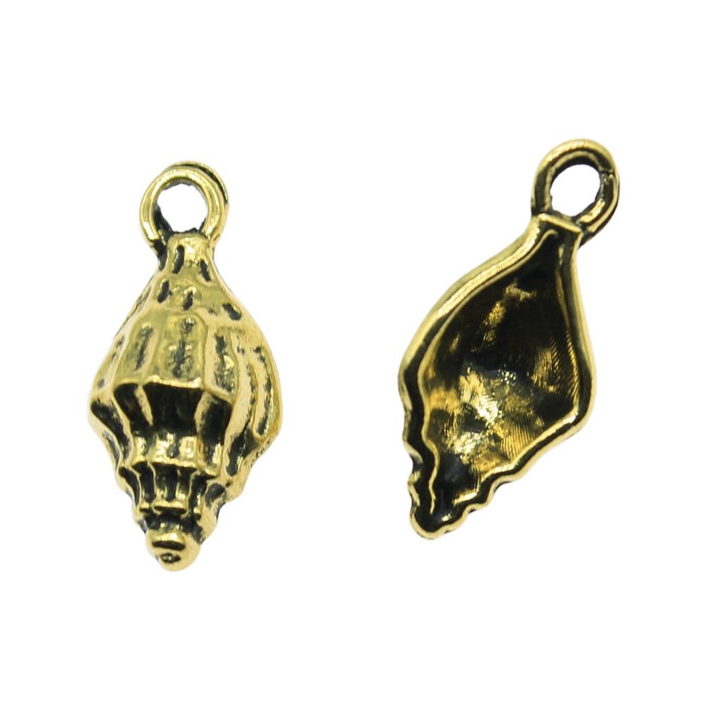 Shell Charms Multi Color Alloy Pendants For Beach Themed DIY Jewelry Accessories