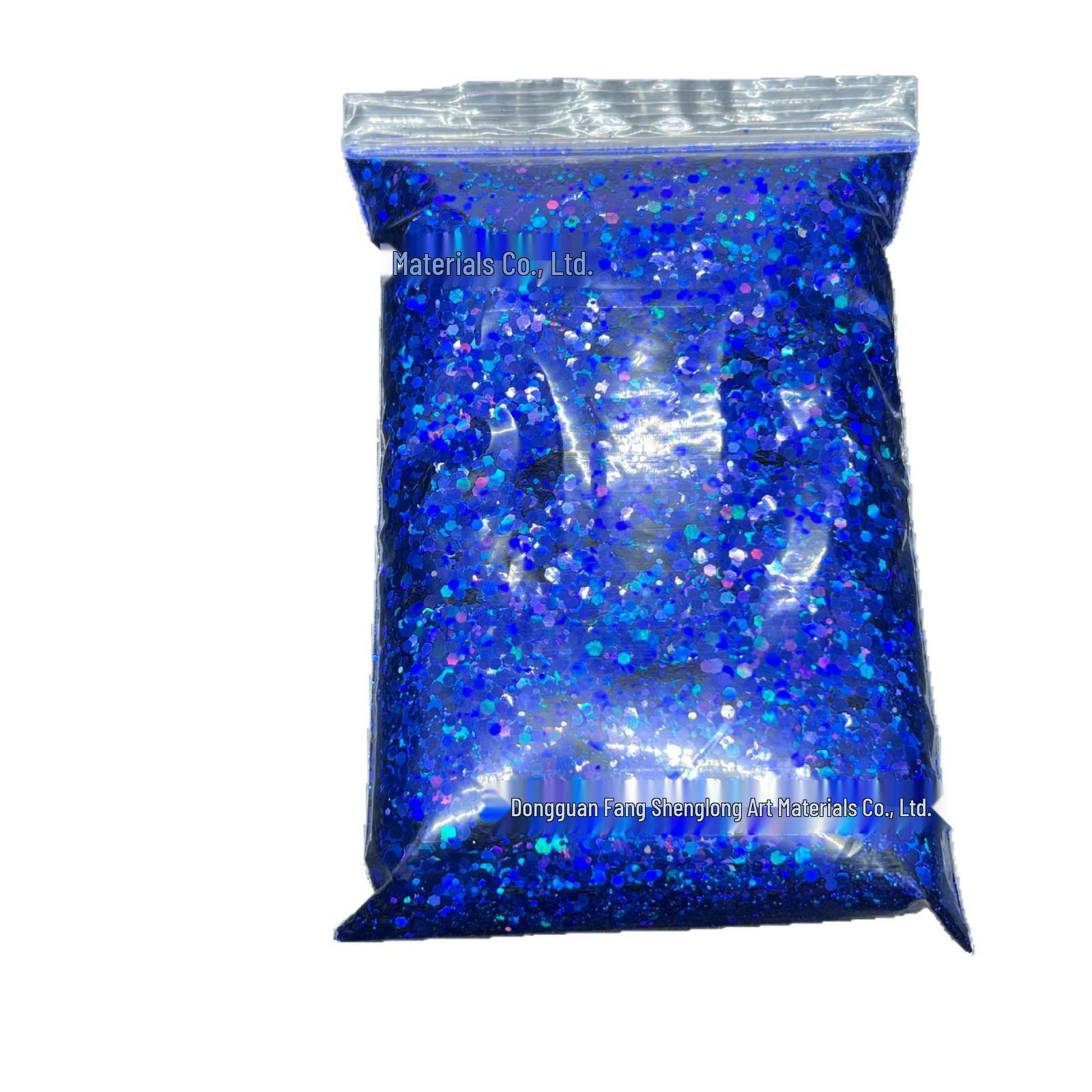 Seven-Color Mixed Size Nail Art Glitter Sequins for Crafts and Epoxy Laser Wine Red