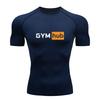 Gym Hub Printed Men's Compression T-Shirt Gym Workout Sport Quick Dry Tight Shirts Outdoor Training Fitness Elasticity Tops Tee