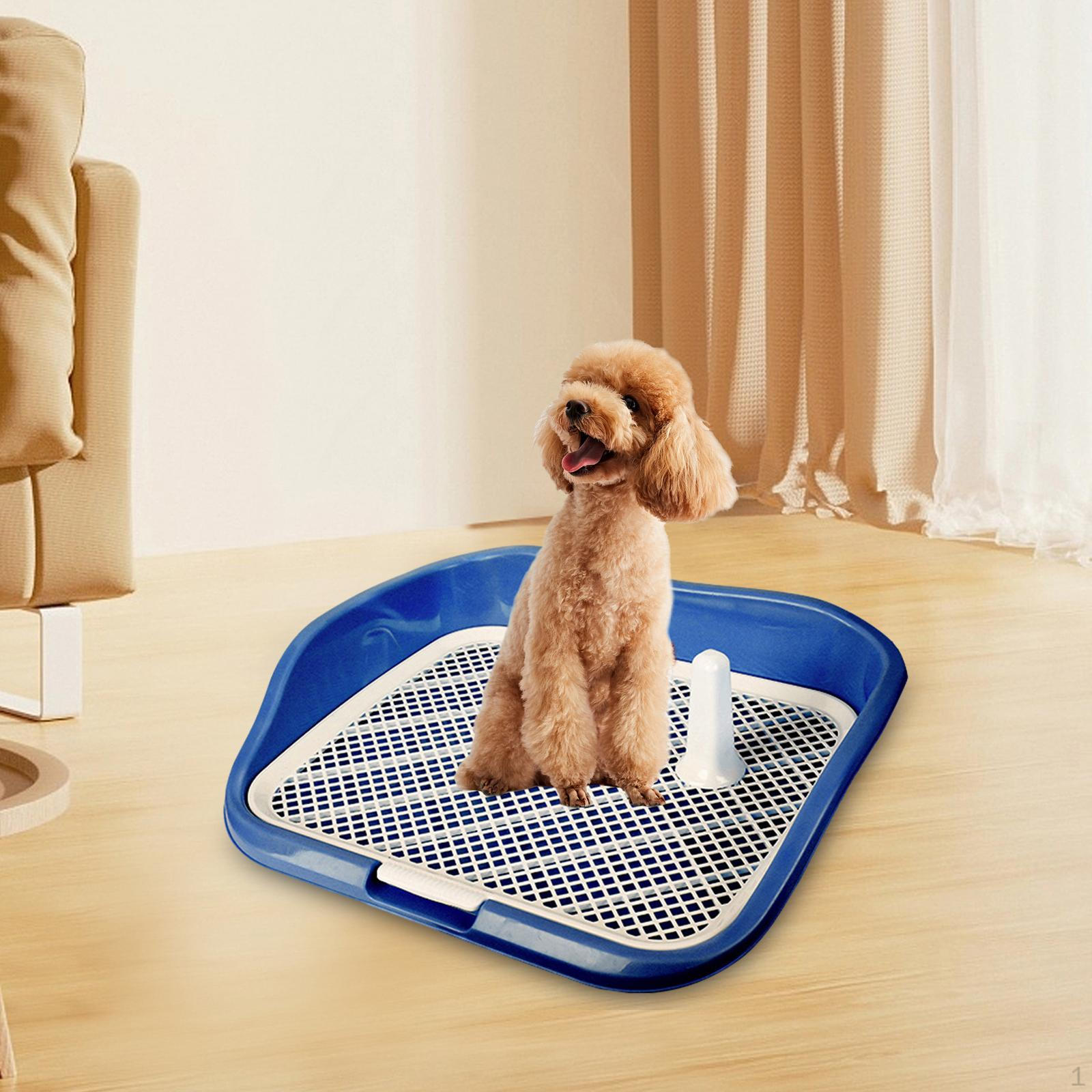 

Туалет для собак, горшок, многоразовый лоток для щенков, домашний дрессировщик, угловой домашний туалет синий