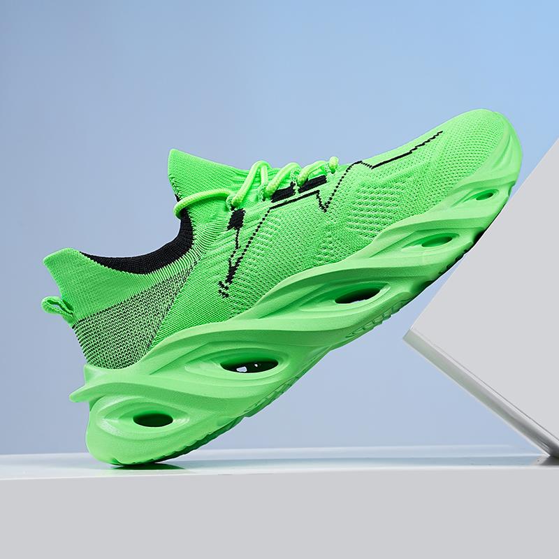 Men Flyknit Running Shoes Sneakers Male Tenis Luxury Designer Mesh Breathable Casual Fashion Blade Cushioning for Men