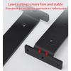 3mm Thick Hidden Floating Bracket Set Heavy Duty with Complete Screws for Wall Mount Storage Shelves Office Use