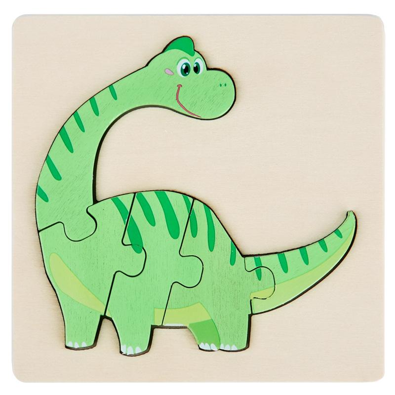 Wooden 3D Geometric Puzzle for Toddlers: Early Education Toy for Ages 1-3