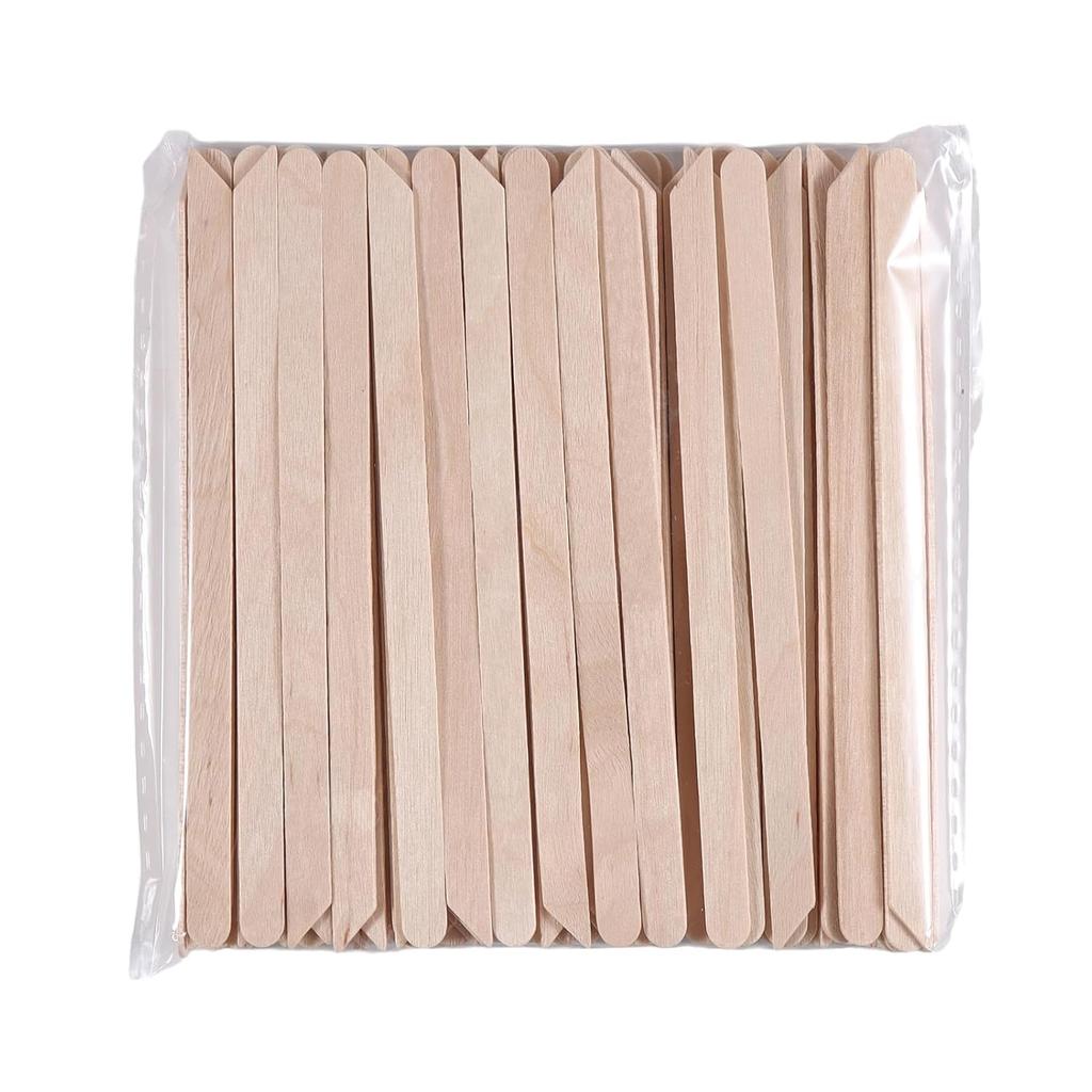 200pcs Small Wood Waxing Stick,Small Popsicle Sticks,Eyebrow Wax Sticks for Body Hair Removal Applicator,Paint Stirrer, Art Projects and Craft Wood