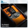 BDN1 Adesivo Decorativo Superiore in Camoscio per Mazda 3 Axela BP 2019 2020 2021 2022 2023 2024 2025 Pannello Cambio Automatico Auto con Pulsante Sportivo
