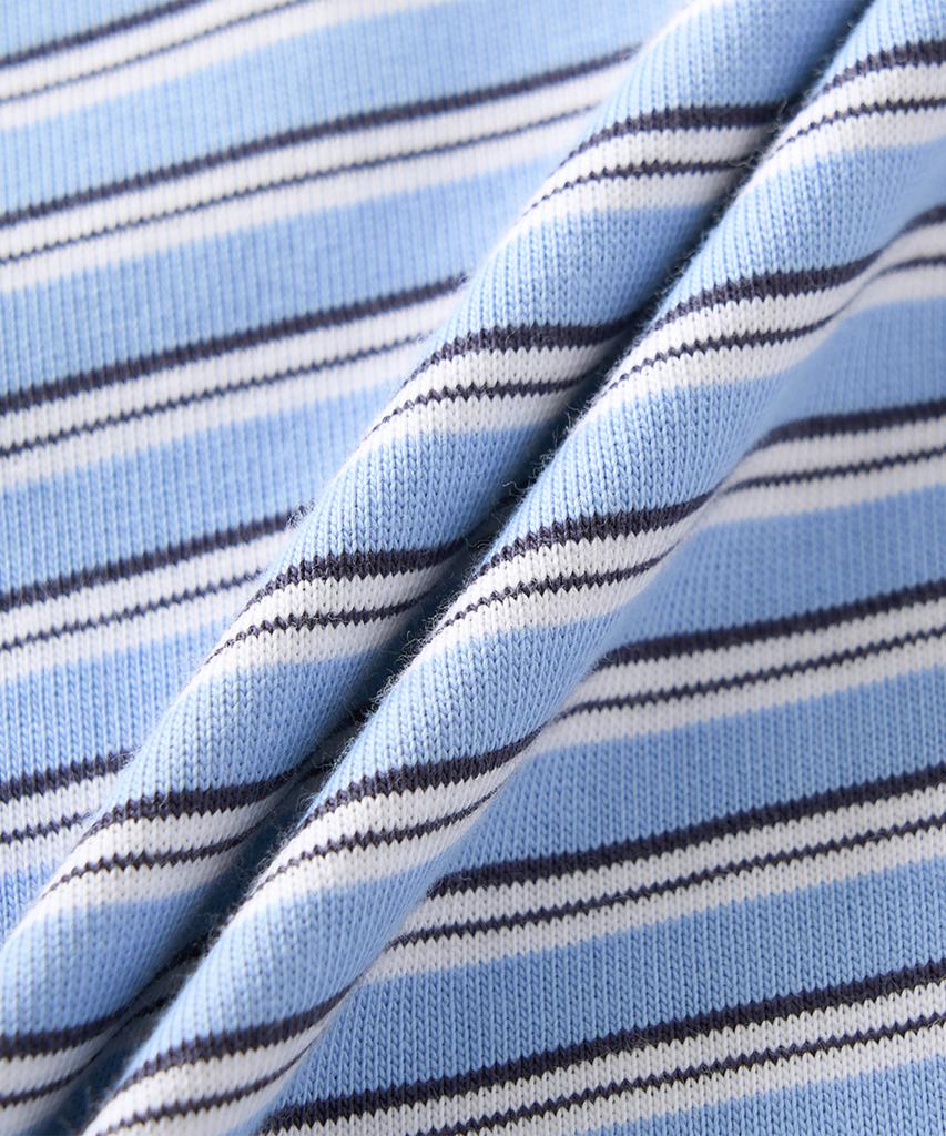 Nyuballanseu Nbneg2A113 / Uni Nb Heart Stripe Short Sleeve Tee (Graphic Light Blue)