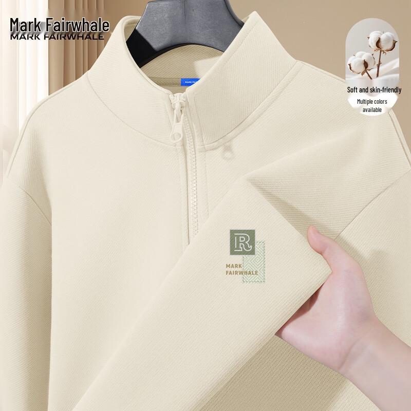 

Mark Fairwhale Men s Half-Zip Stand Collar Sweatshirt 2XL