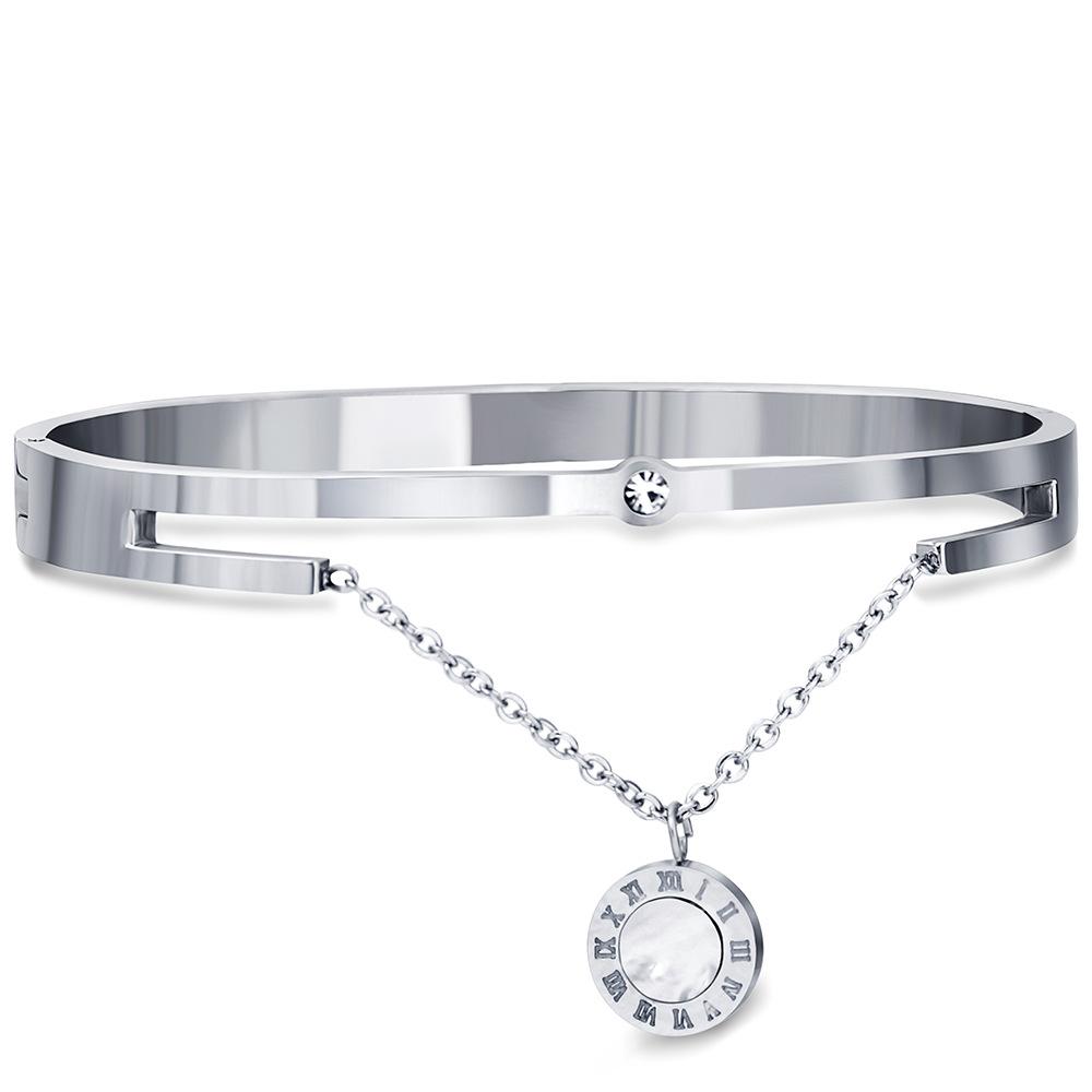 

Персонализированный браслет из титановой стали. Регулируемые аксессуары. Браслет своими руками. серебряный