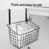Hanging Door Rear Rack Grid Storage Basket with Hook Bathroom Kitchen Balcony Cabinet Door Rack Hanging Basket Storage Organizer