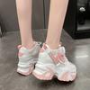 Fashion 2024 Women High Platform Sneakers New Summer Spring Non-slip breathable Shoes 10CM Thick Sole Casual Shoes Dad Sports Sneakers