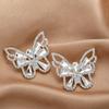 Versatile Rhinestone Butterfly Earrings - High-grade Temperament Jewelry