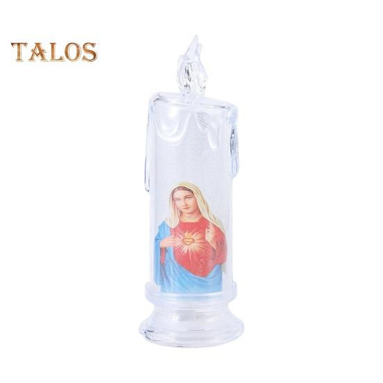 

1/4 шт. светодиодная молитвенная беспламенная свеча Святое семейство Иисус Иосиф Дева Мария на батарейках молитвенная свеча религиозное украшение христианский подарок A