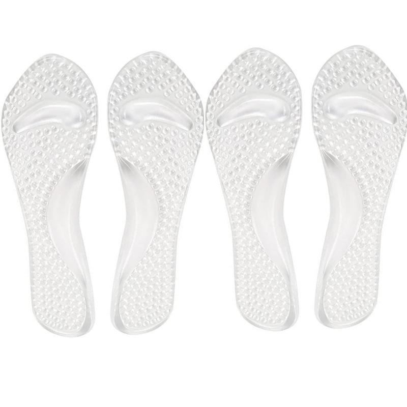 Ортопедические стельки для женской обуви Поддержка свода стопы Силиконовые гелевые стельки для туфель на высоком каблуке Вставки Массажер для стоп Стельки для обуви 1 pair