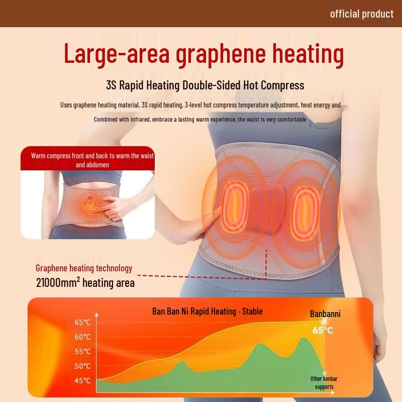 Wang Daxiong Graphene Heated Waist Massager WD-H3 CN plug (adapter included)