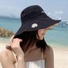 New Double-sided Bucket Hat Women's Spring and Summer Face Covering Casual Pure Cotton Sunscreen Sun Hat Big Brim Sun Hat