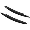 MK6 Headlights Eyebrows 2PCS Front Headlight Eye Lid Left Right Glossy Black Modification Replacement for 6 MK6 2008‑2012
