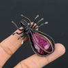 Ruby Pendant Gemstone Jewelry, 999 Copper Wire Wrapped Handmade Pendant, Latest Design Jewelry