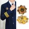Pilot Badge Aviation Wing Badge Captain Chest Badge Metal Airlines Lapel Pin Airman Wing Pin