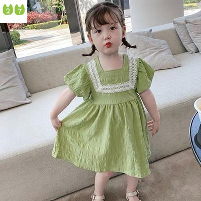 Girls' Dress 2022 Puff Sleeve Children Princess Dress
