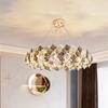 Northern Europe Light Luxury Crystal Chandelier High End Living Room Lamp Modern Simple Personalized and Creative Bedroom Light